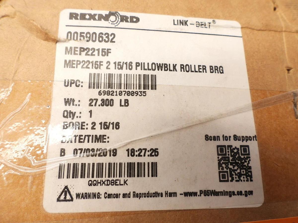 New Rexnord MEP2215F 2-15/16 Pillow Block Bearing 00590632 Link-Belt