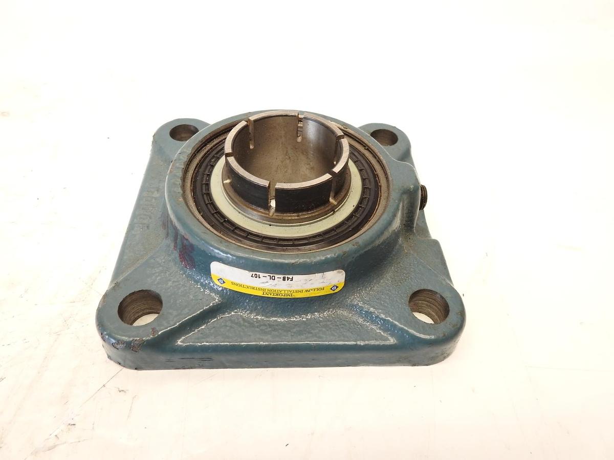 Dodge F4B-DL-107 1-7/16" bore 4-Bolt Flange Ball Bearing with Concentric Collar