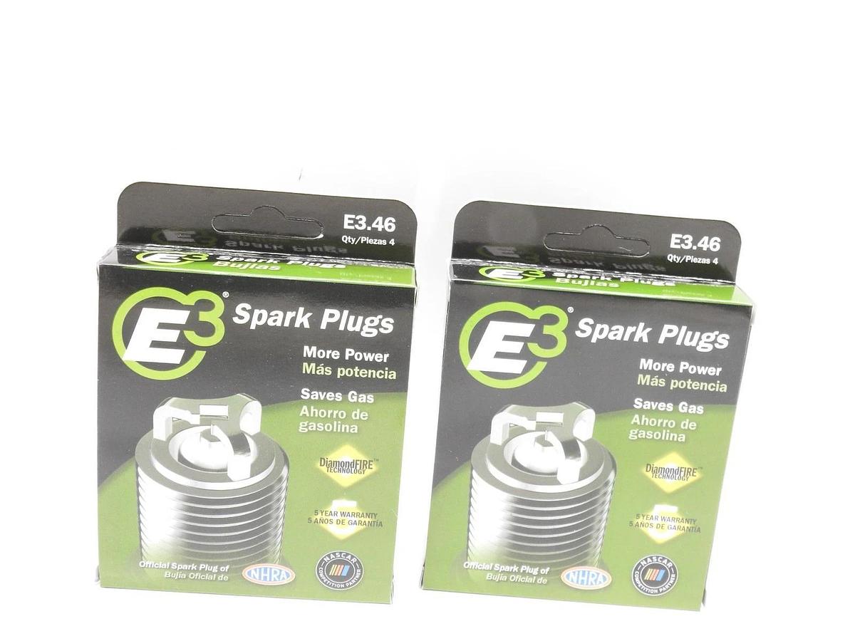 E3.46 E3 Premium Automotive Spark Plugs - 8 SPARK PLUGS Domestic