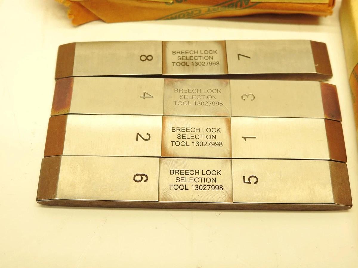 New Breech Lock Selection Tool Gage Block Set 13027998 01-541-3656 3442
