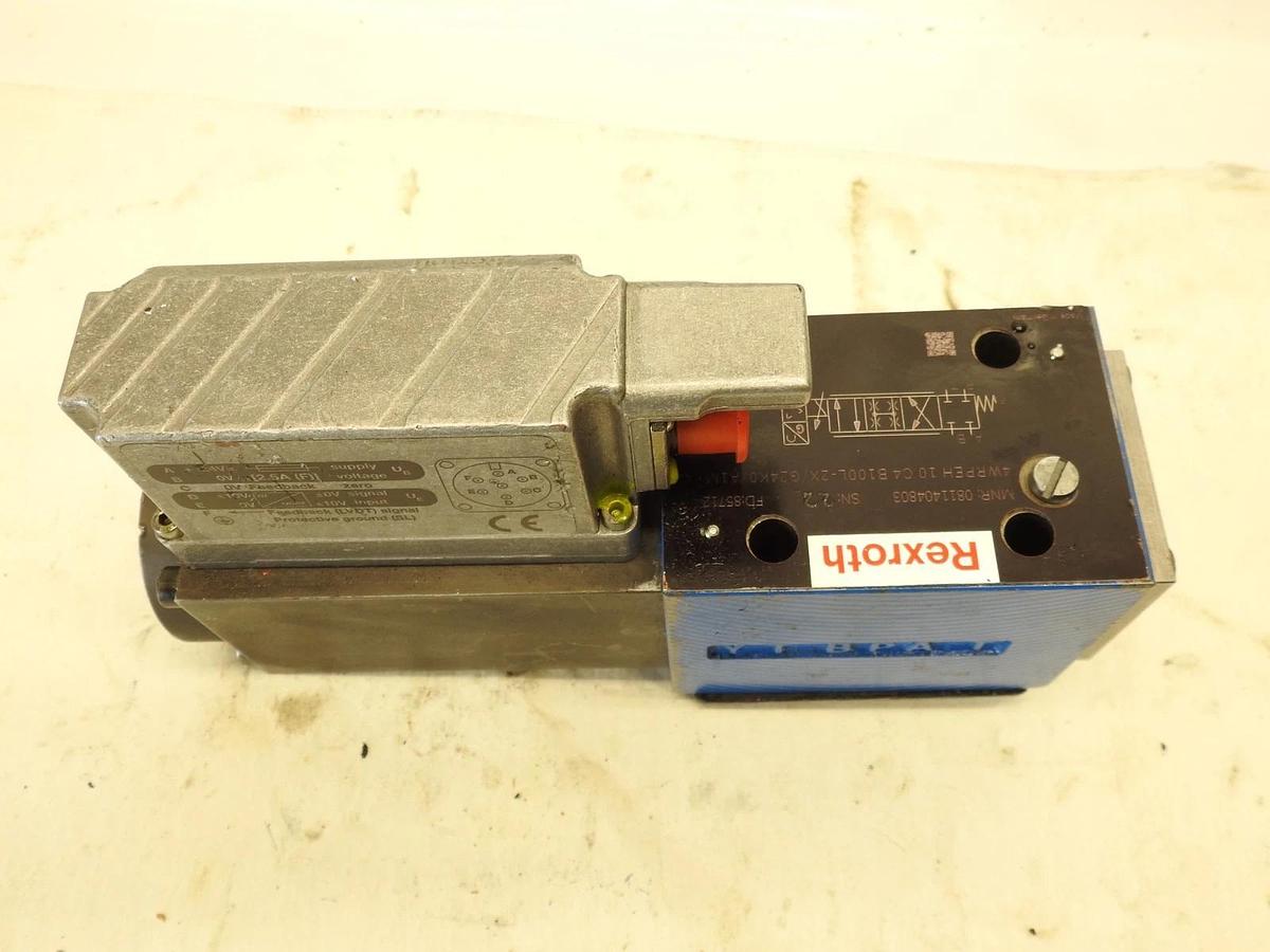 Genuine Rexroth 0811404803 Hydraulic Proportional Valve 4WRPEH-10-C4-B100L-20/G2