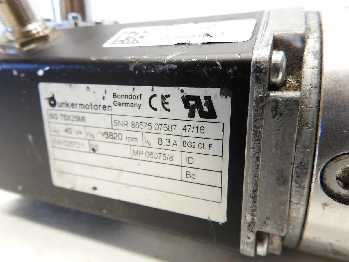 Dunkermotoren BG 75x25mi Servo Motor With Gearbox 3820rpm