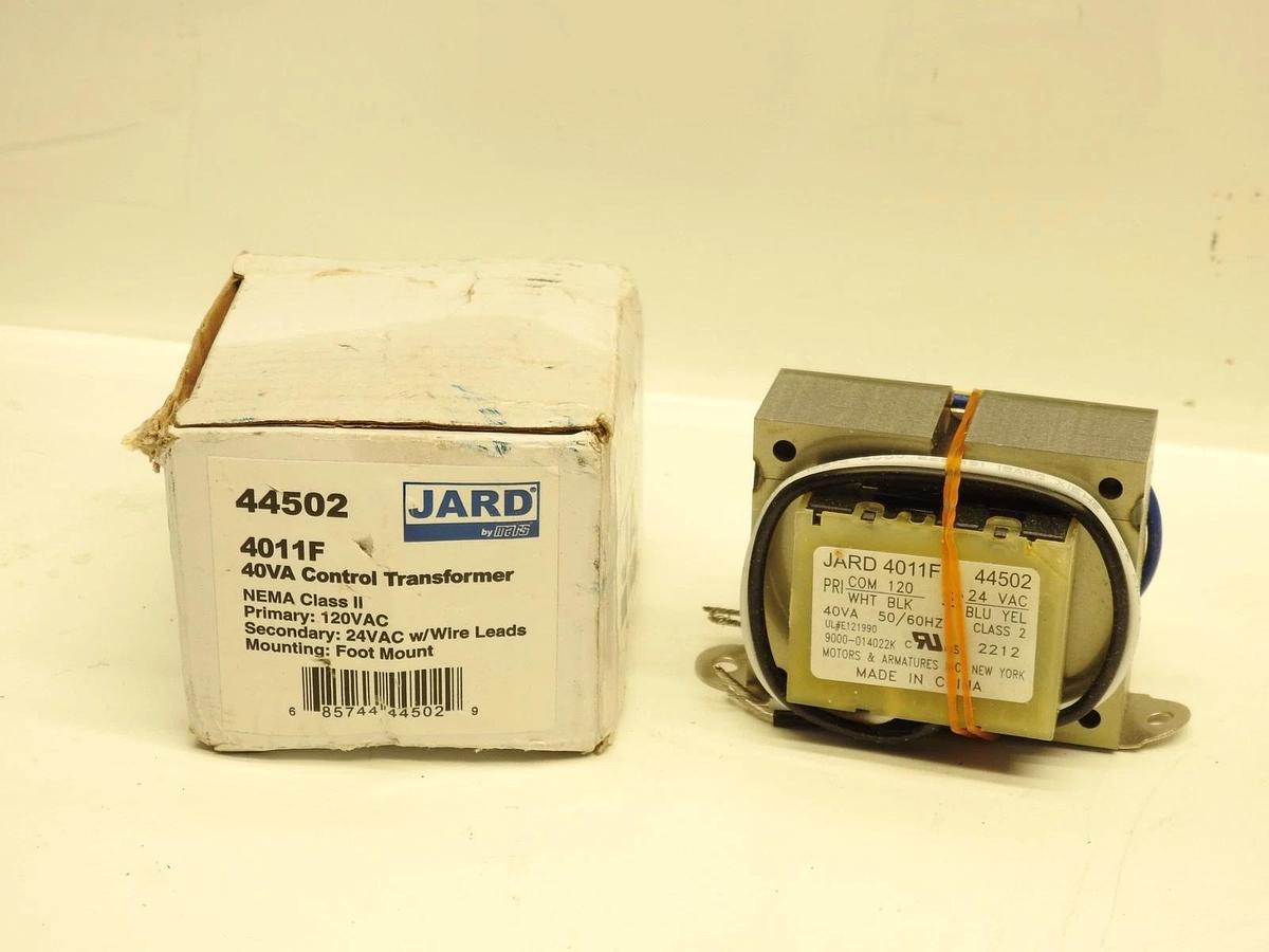 JARD 4011F CONTROL TRANSFORMER 44502 40VA CLASS 2