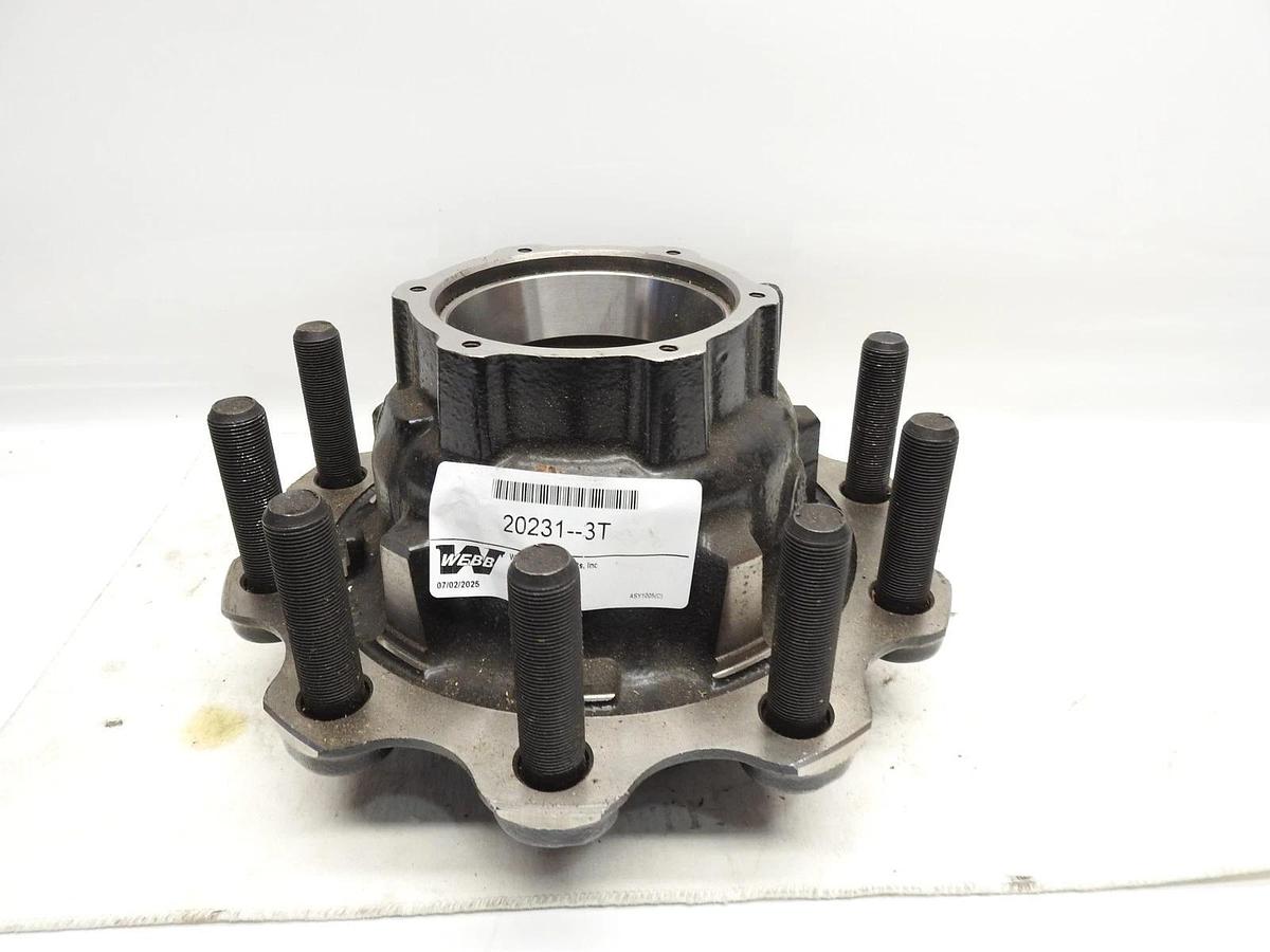 New OEM Webb 10-Stud Mount Hub Assembly 20231--3T 11.25 Bolt Circle