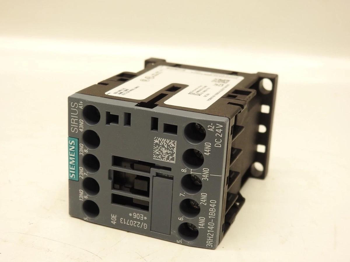 Siemens IEC Control Relay 4NO 24VDC 10A 3RH2140-1BB40 #K-746