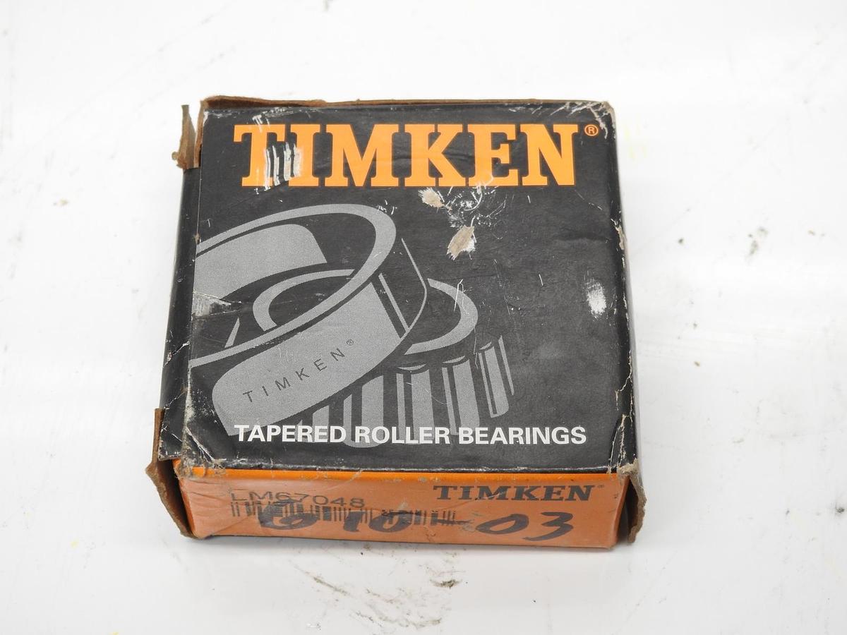 Genuine Timken Tapered Roller Bearing LM67048-20082 C-7