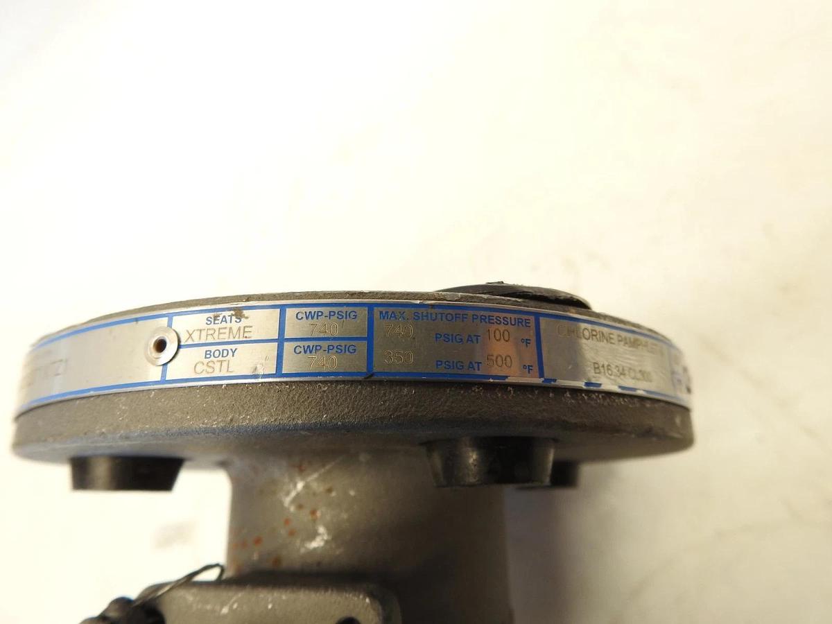 Jamesbury 730SC312271XTZ1, Mon/Kmon 1" Ball Valve, 740 PSIG, Chlorine B16.34