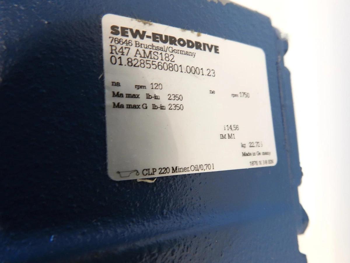 New Sew EuroDrive R47 AM182 8.01:1 GEARMOTOR
