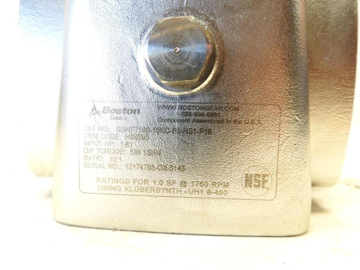 Boston Gear SSHF7180-10KC-B5-HS1-P16 700 Series 10:1 Ratio H Assembly Single Red