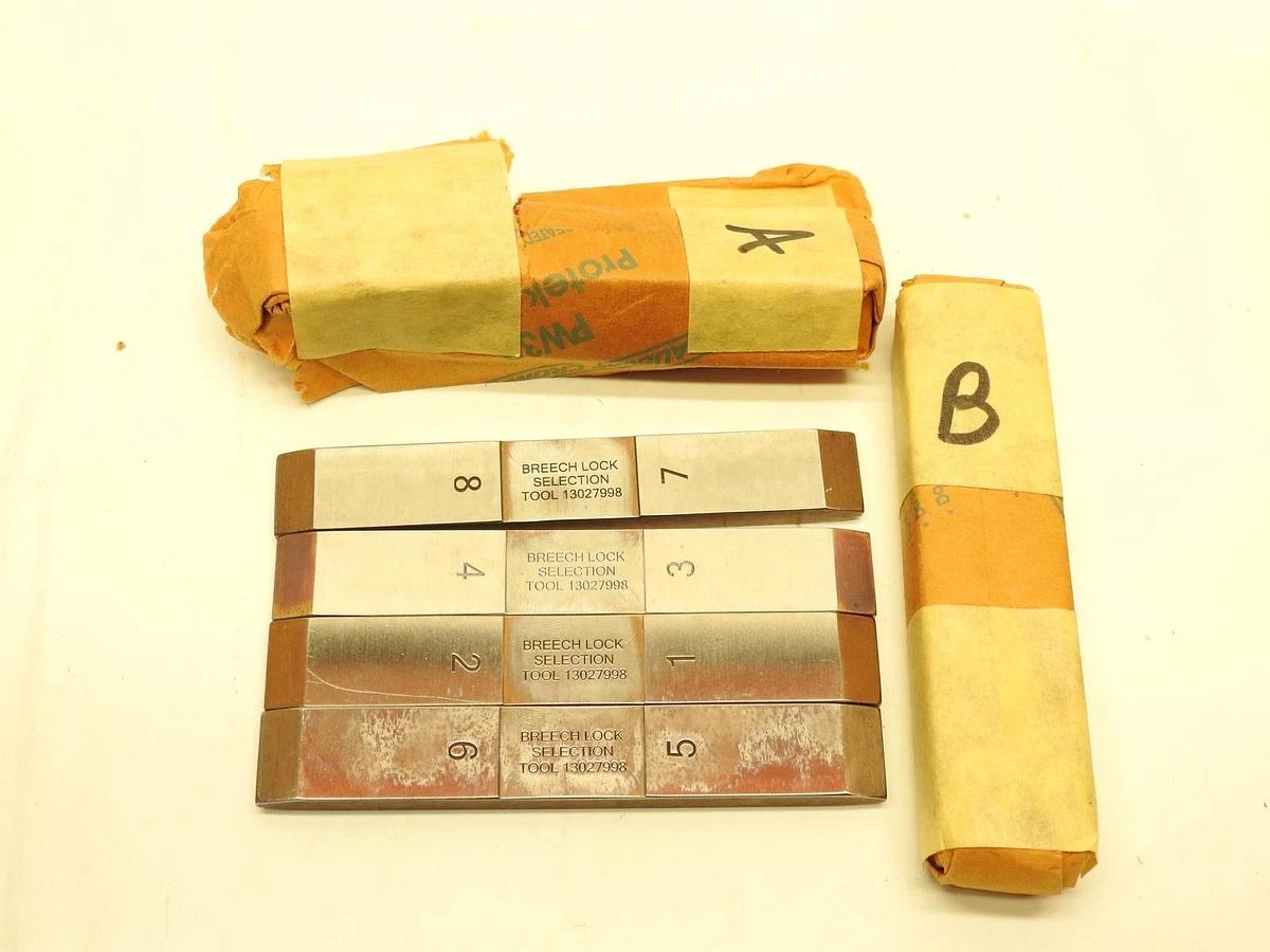 New Breech Lock Selection Tool Gage Block Set 13027998 01-541-3656 3442