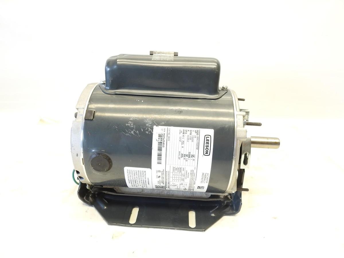 New Leeson B319 Electric Motor 3/4 HP 1800 Rpm 1PH 115/230 V 56 Frame 056C17D207