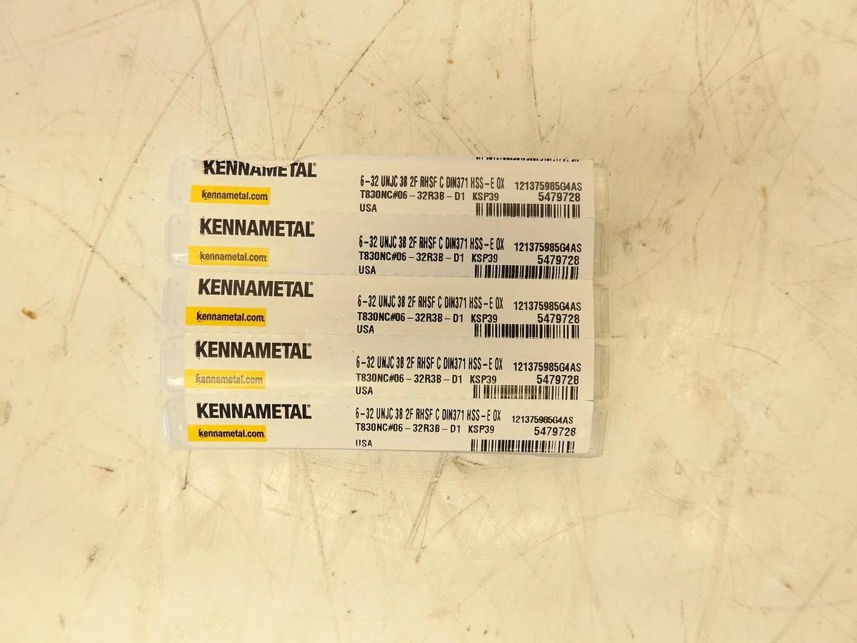 Lot Of 5 KENNAMETAL 5479728 T830 • Form C Semi-Bottoming Chamfer • UNJC/UNJF