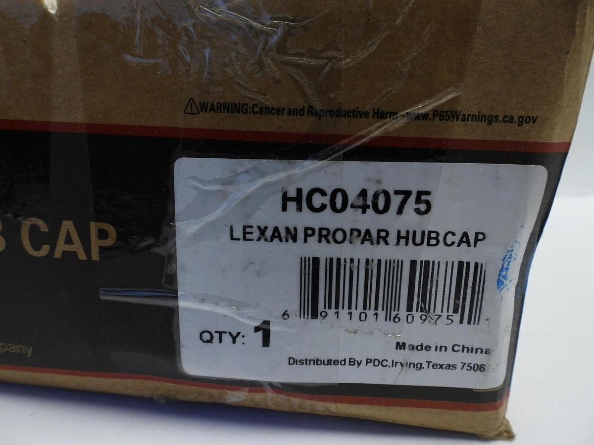 Hubcap. PDC P/N 74075 Ref. P/N Stemco 340-4975 Other E04075 HC04075 18010618