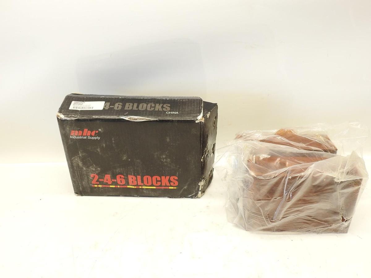 Pack Of 2 Procheck NM52PR246 Tri Block - Model PR246-23 Hole-2" x 4" x 6"