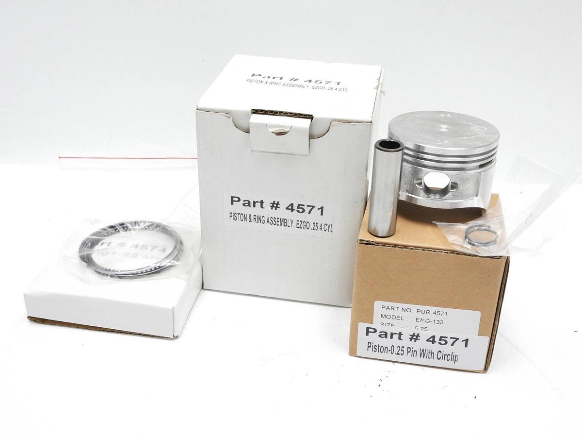EZGO 4 Cycle 295cc Gas Golf Cart 1991-up Piston and Ring Kit .25mm Oversize Bore