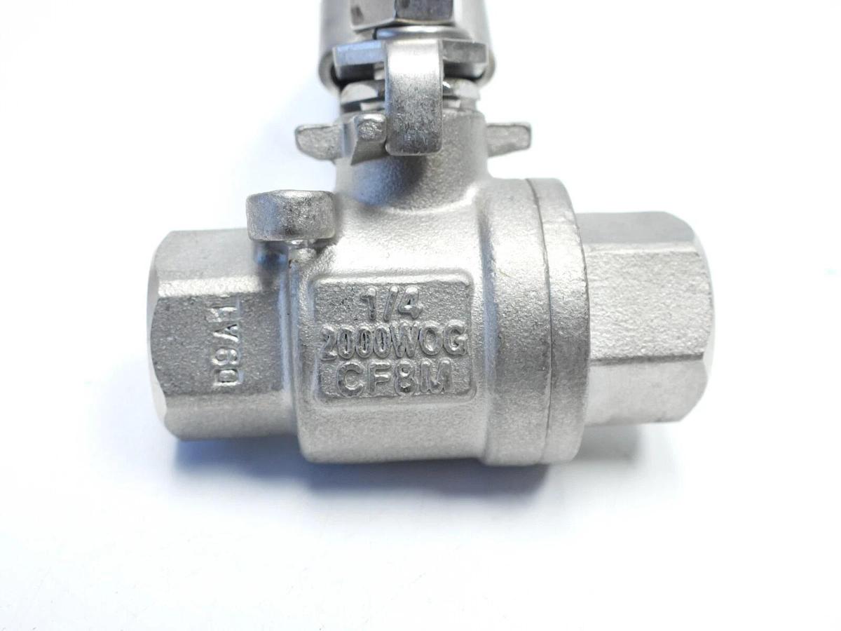 Industrial 1/4"Stainless Steel Ball Valve NACE MR0175-CF8M 2000WOG