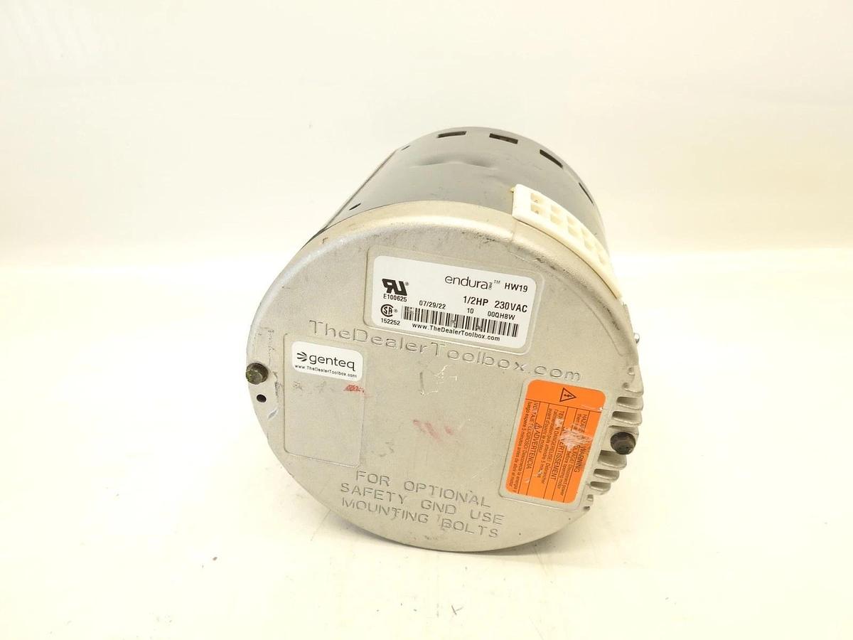 New Genuine GENTEQ BLOWER MOTOR 5SME39HXL742 1PH 1/2HP 208-230V 600-1200RPM