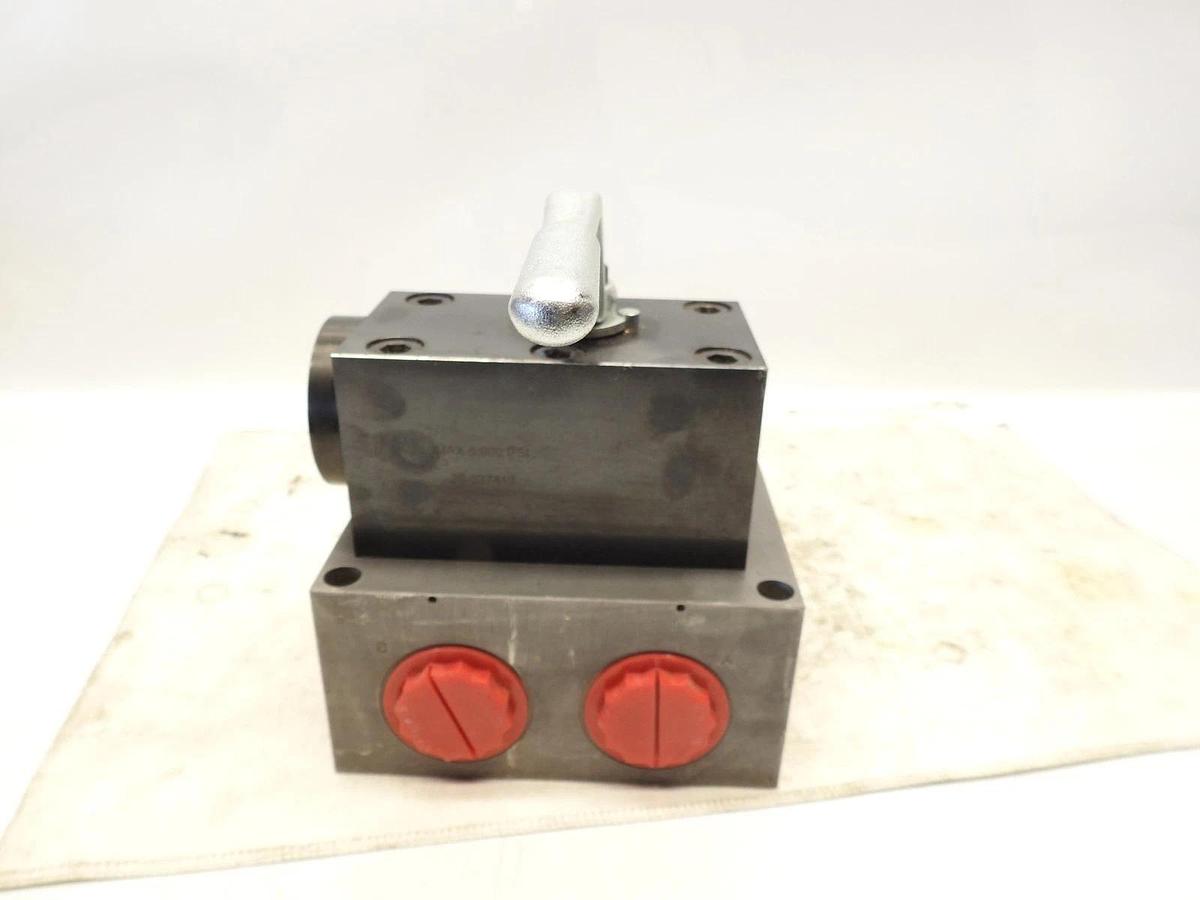 New Oem Parker ZMC-5517-001-C Hydraulic Valve Block 26-327419 Max:6,000 PSI