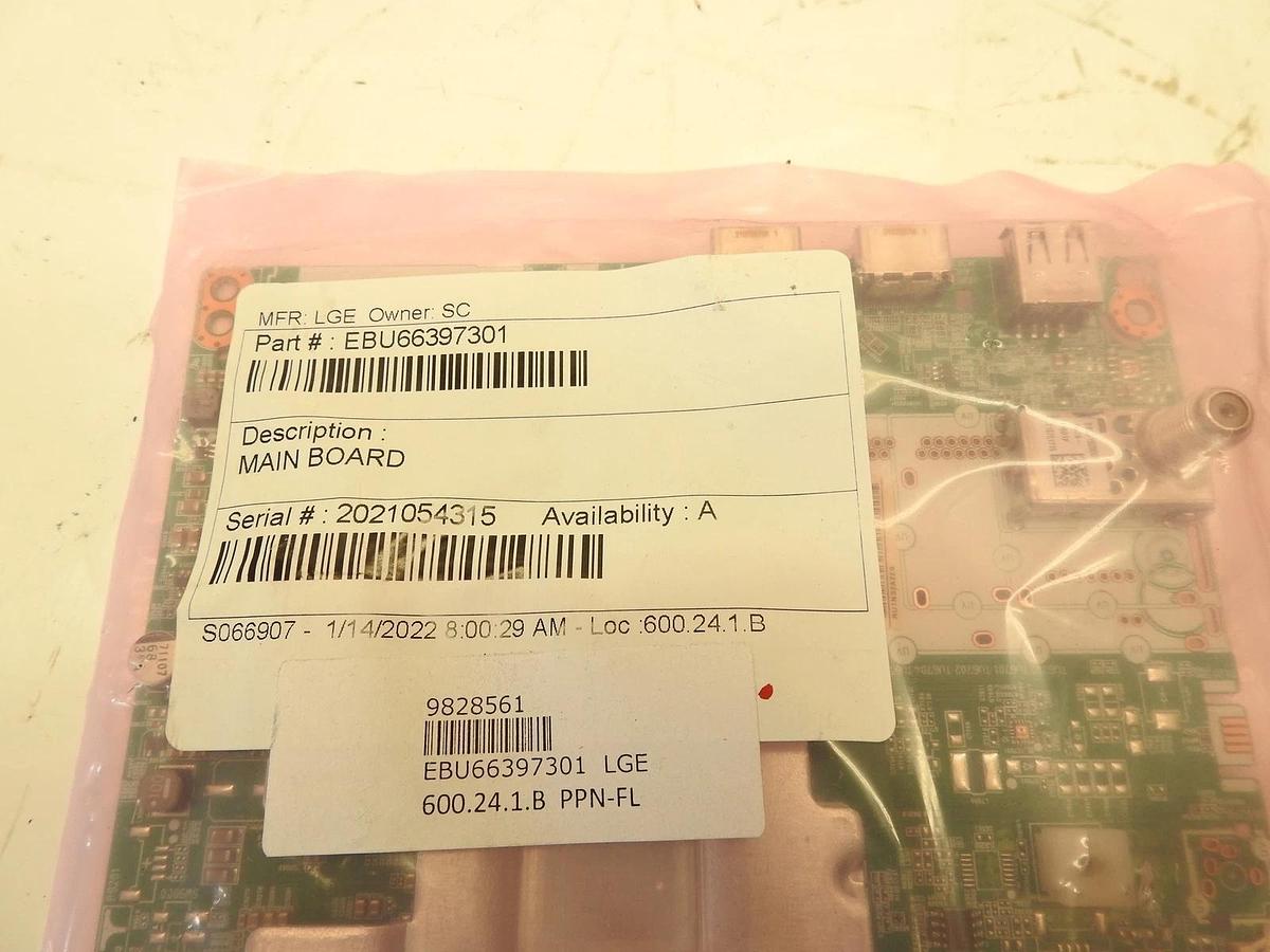 New Oem LG EBU66397301 MAIN BOARD