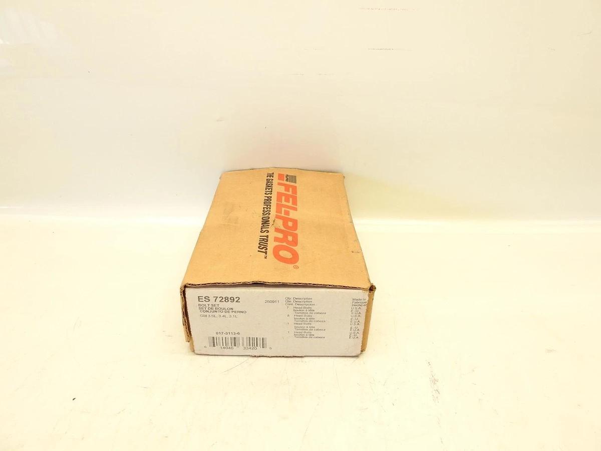 FELPRO ES72892 Engine Cylinder Head Bolt Set for GM 3.1 3.4 3.5 L V6
