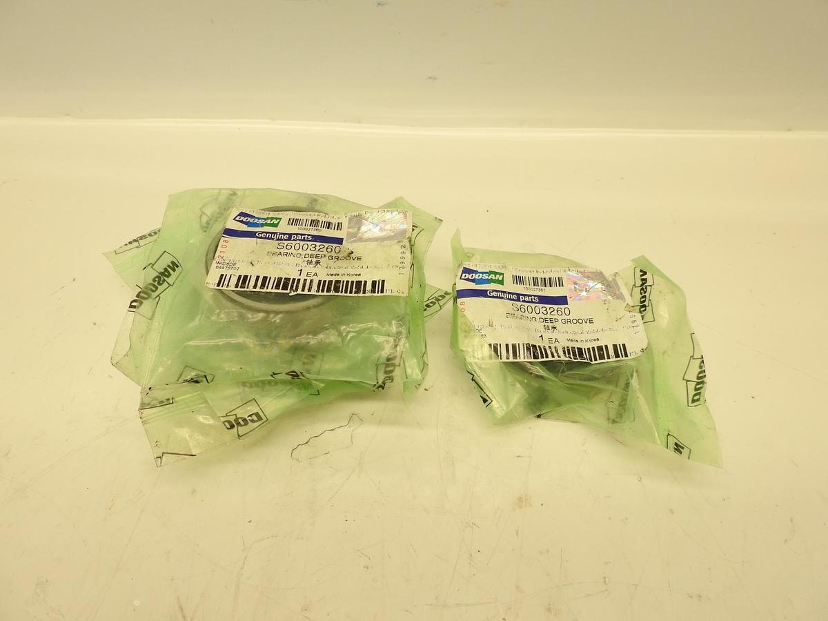 Lot Of 4 Oem Doosan S6003260 Deep Groove Bearing NEW