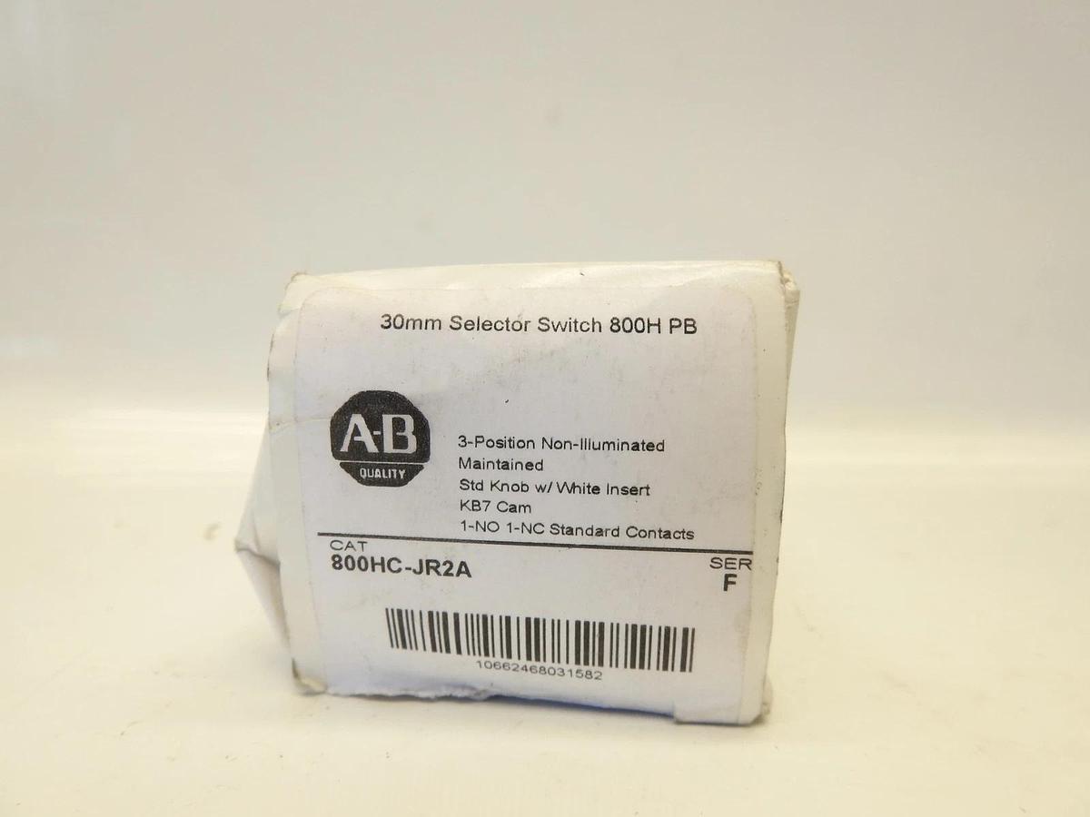 NIB ALLEN BRADLEY BULLETIN 800HCJR2A SELECTOR SWITCH  PN# 800HC-JR2A