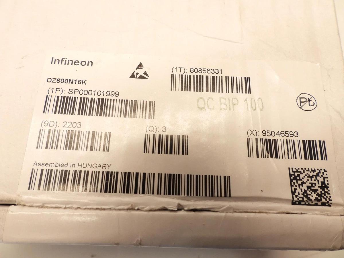 Lot OF 3 Infineon DZ600N16K Single Rectifier Diode Module 50 mm