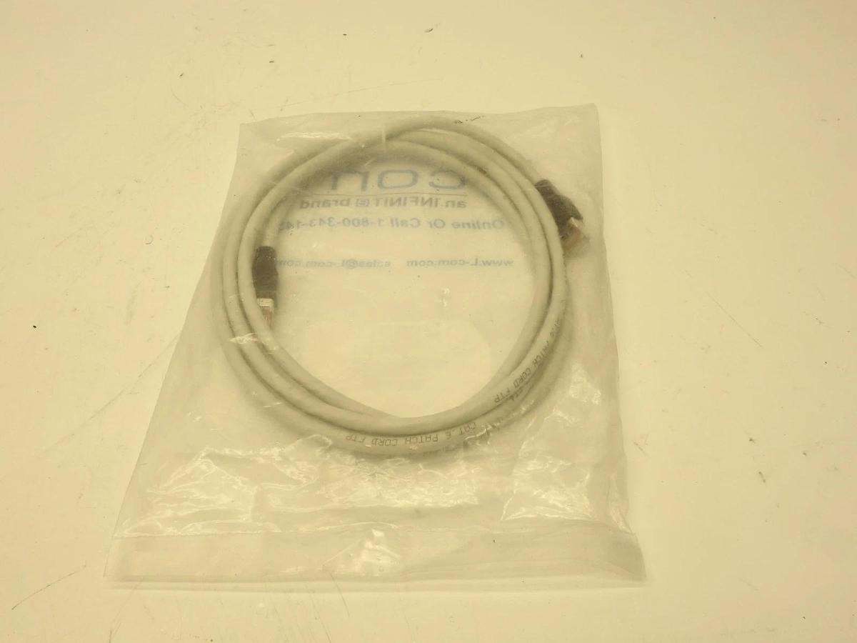 TRD695SCR-7 L-COM Patch Cord RJ45 / RJ45 PVC Jacket Cat 6 Shielded 7ft Grey