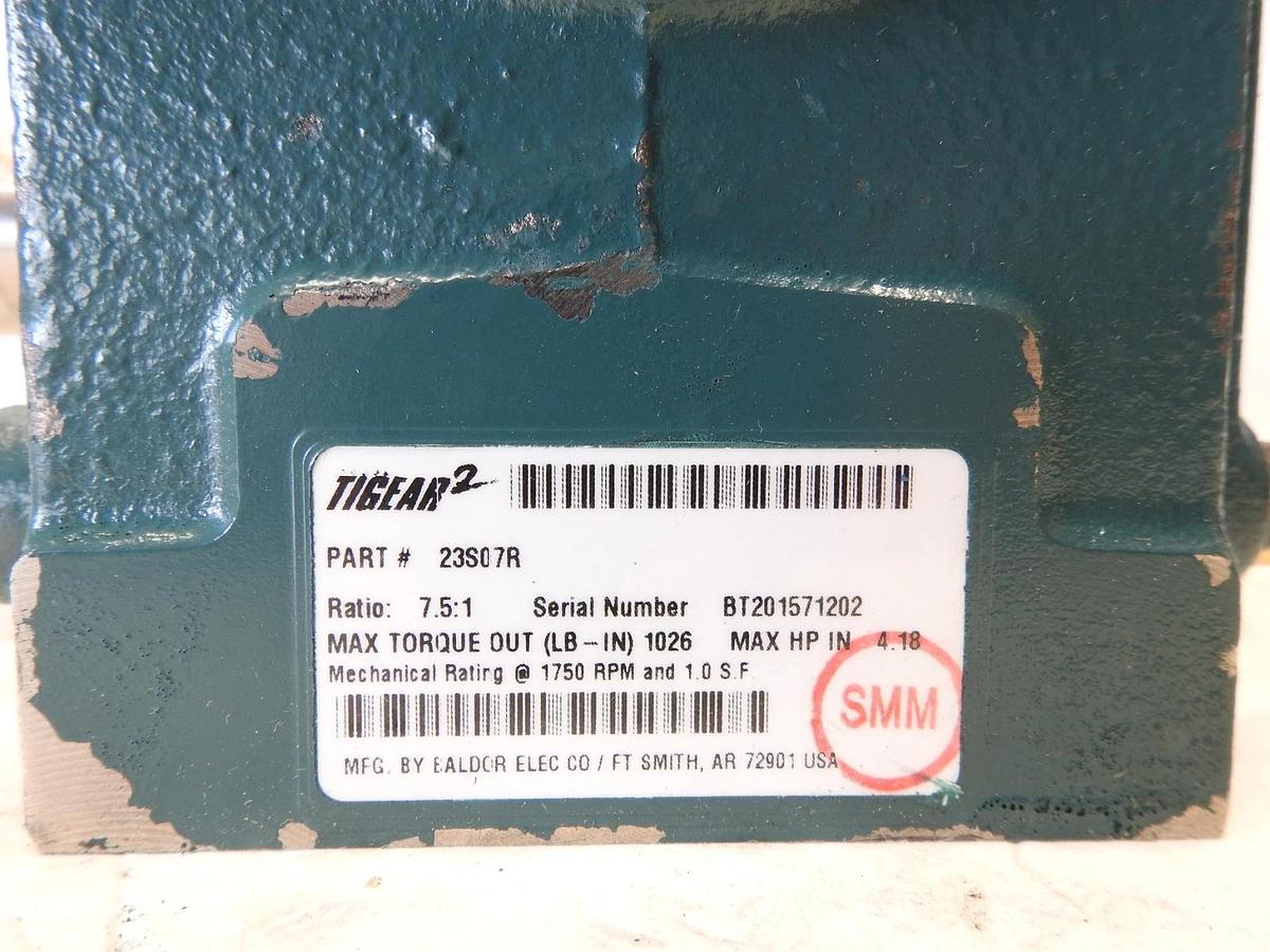 NEW DODGE 23S07R TIGEAR-2 GEAR REDUCER 7.5:1 RATIO