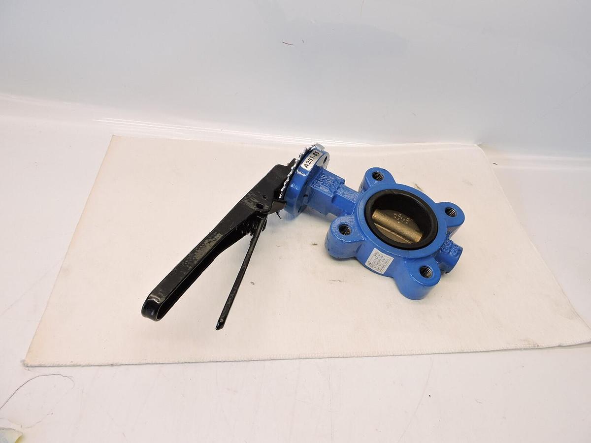 New FNW FNW712E Lug Style Butterfly Valve 5" Aluminum Bronze