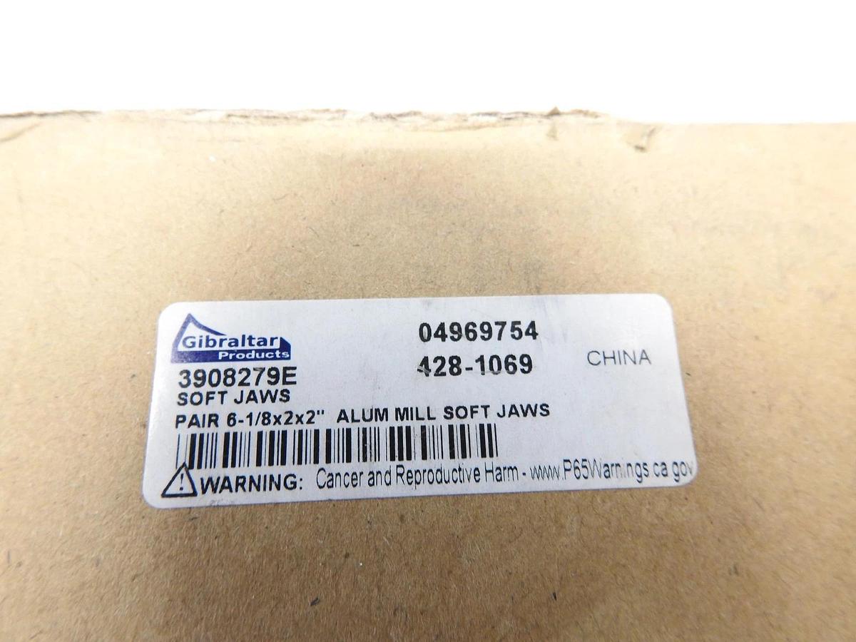 Gilbraltar 04969754 Vise Jaw: 6-1/8" Wide, 2" High, 2" Thick, Flat