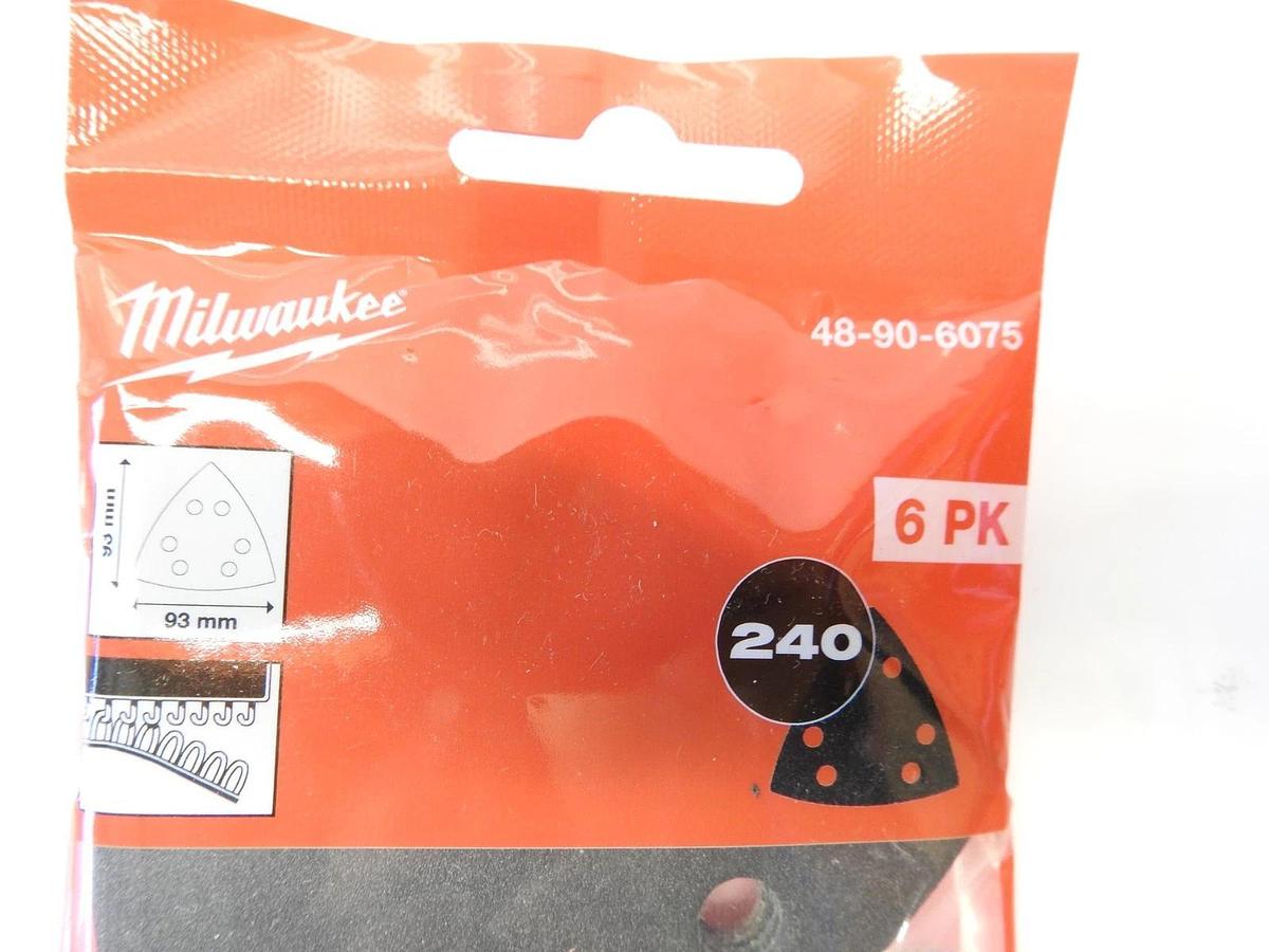 Lot Of 4 6-Packs Milwaukee 48-90-6075 HOOK & LOOP 93mm grit 220
