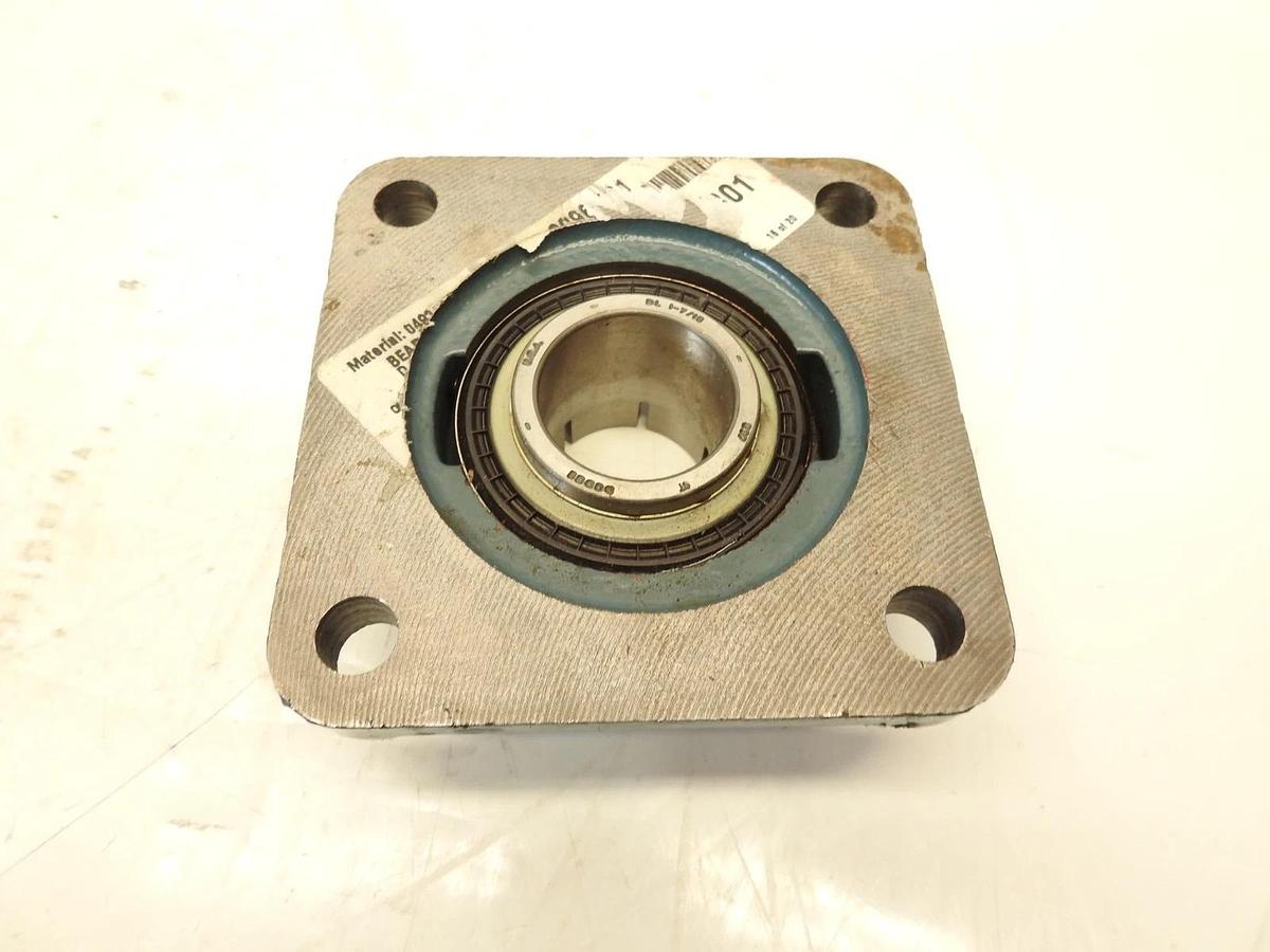 Dodge F4B-DL-107 1-7/16" bore 4-Bolt Flange Ball Bearing with Concentric Collar