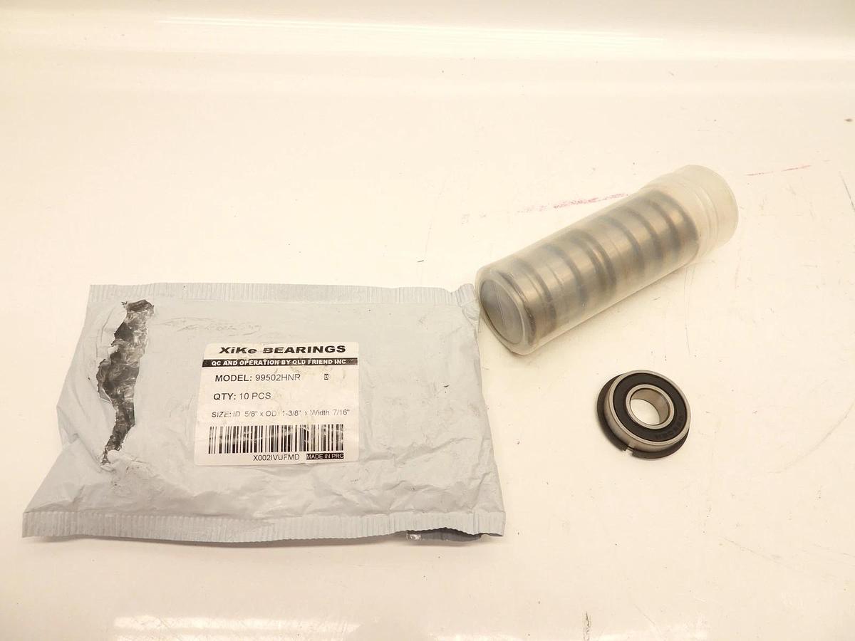 Xike 10 Pack 99502Hnr Wheel Hub Ball Bearing Id 5/8" X Od 1-3/8" X Width 7/16"