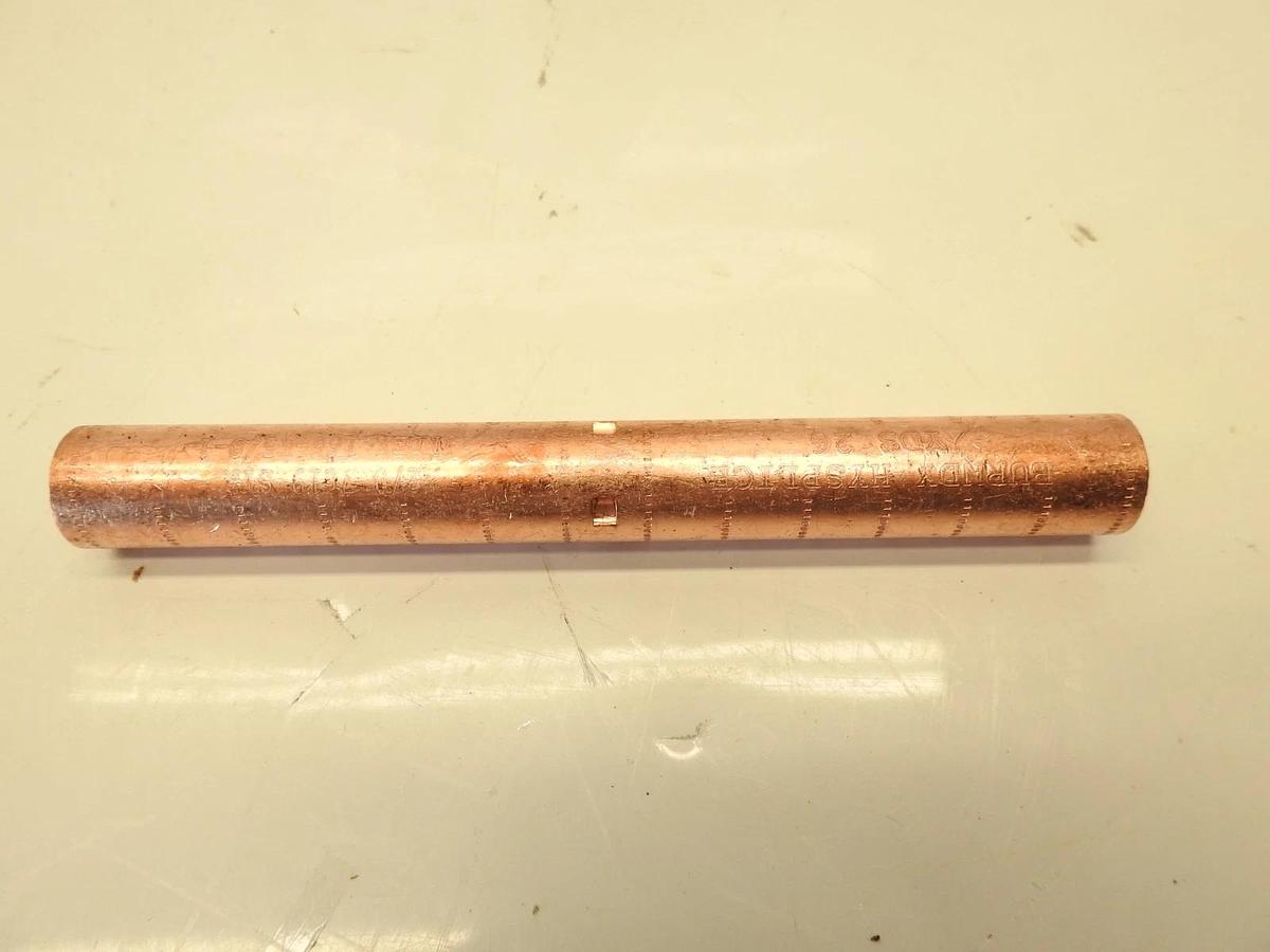 Burndy YDS2W HYSPLICE 2SOL Copper Full Tension Splice #2 AWG Die 163 Lot of 25