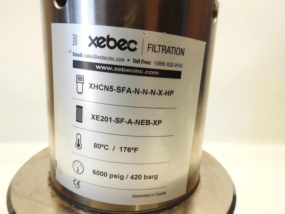 New Xebec XHCN5-SFA-N-N-N-X-HP XHCN5SFANNNXHP High Pressure Gas Filter 6000 PSIG