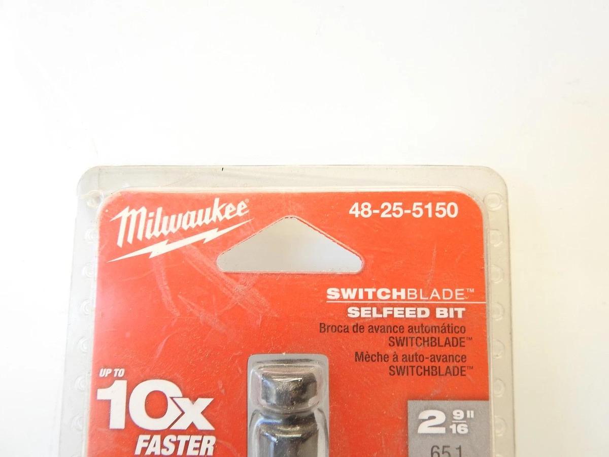 New Oem Milwaukee 2-9/16" Switchblade Selfeed Drill Bit 48-25-5150