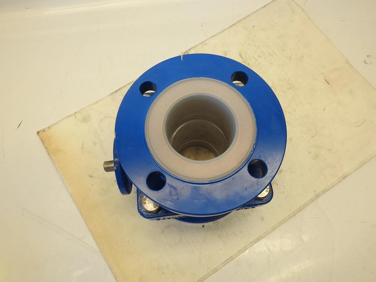 NEW SWISS FLUID 1 1/2" 150 LBS FLANGE U85 A85 PFA LINED SBV BALL VALVE BODY