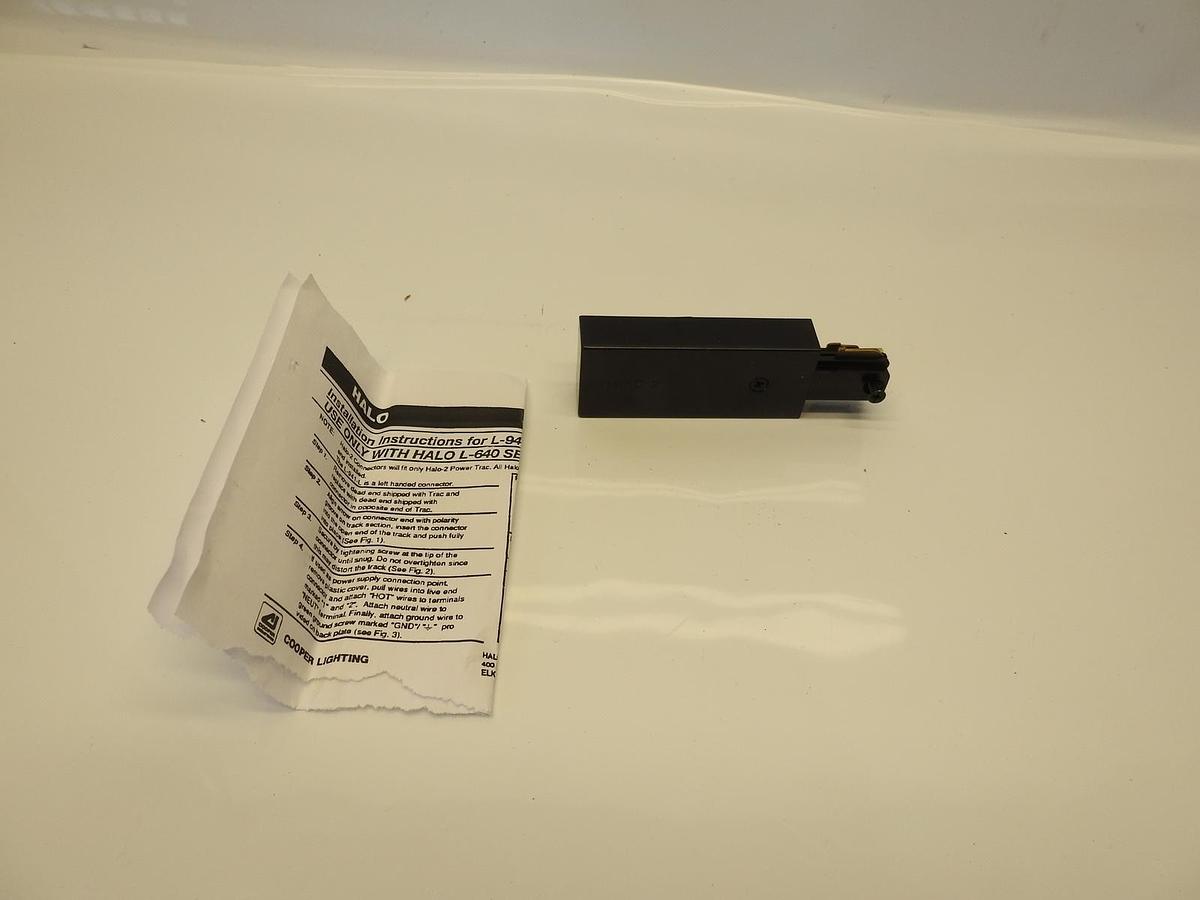 Cooper Lighting L941LMB  L-941 Halo-2 Live End Connector