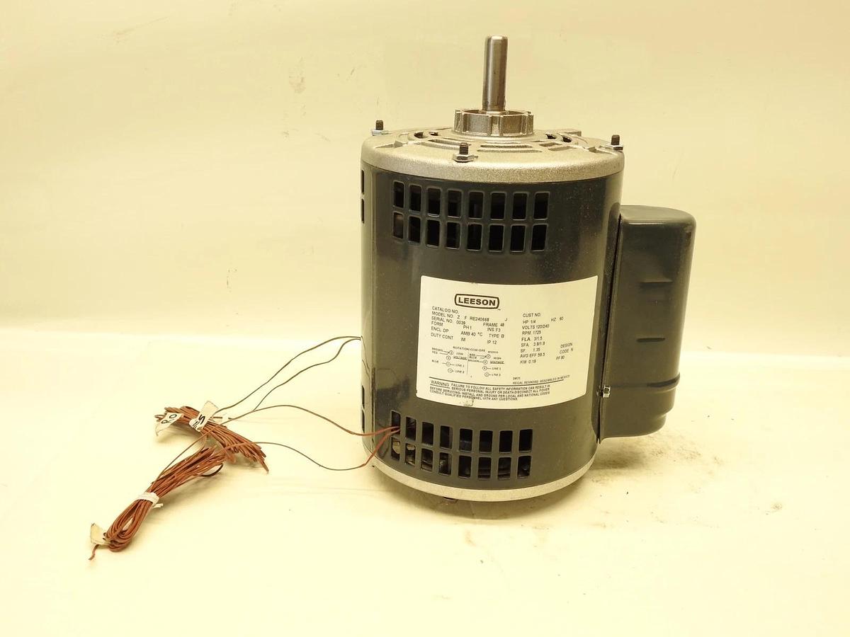 Leeson Electric Motor Z F RE240668  1/4HP 120,240V 1725 RPM 60HZ