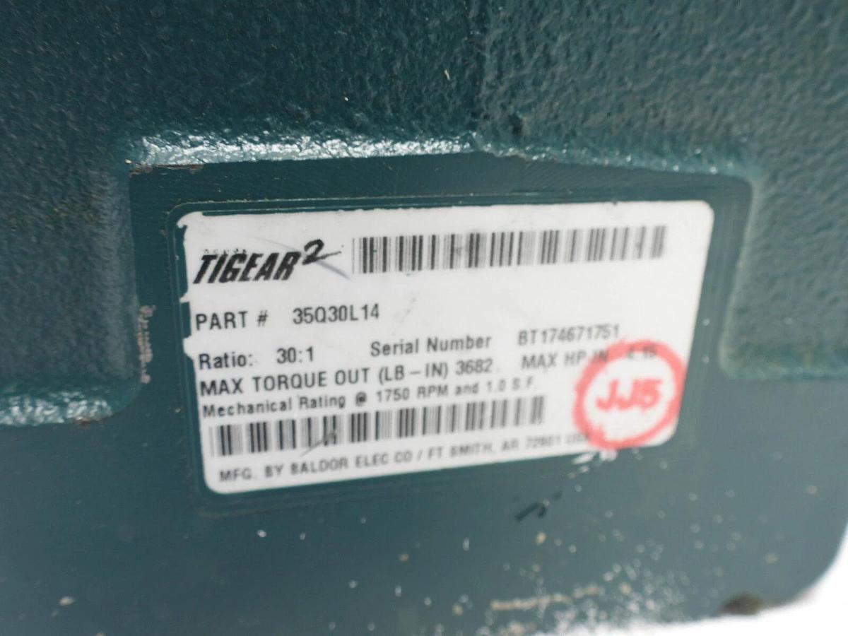 Dodge Tigear 2 Reducer 35Q30L14 Ratio 30:1 4.33HP In 3682LB-In Torque Out