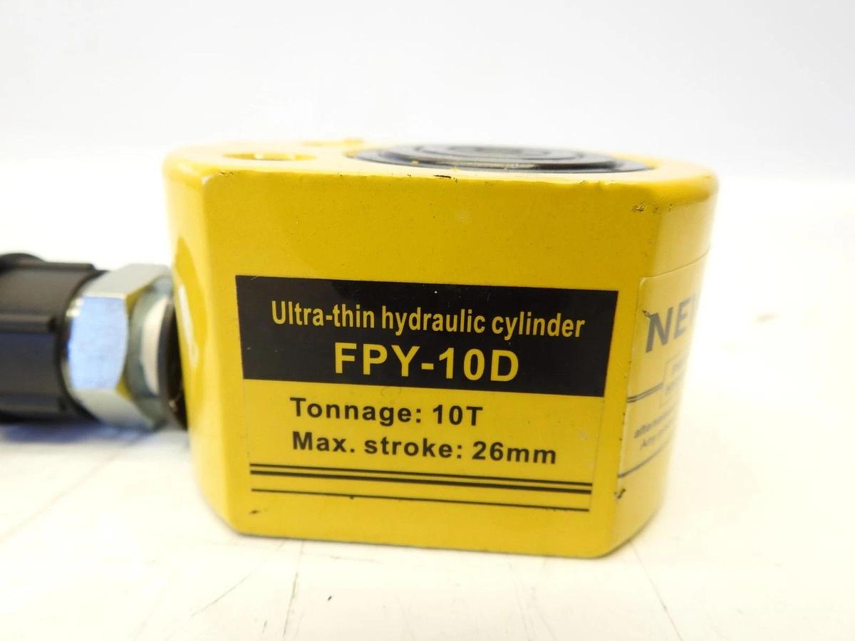 Newtry Hydraulic Jack Cylinder 10T Low Profile - FPY-10D - 26mm Max Stroke