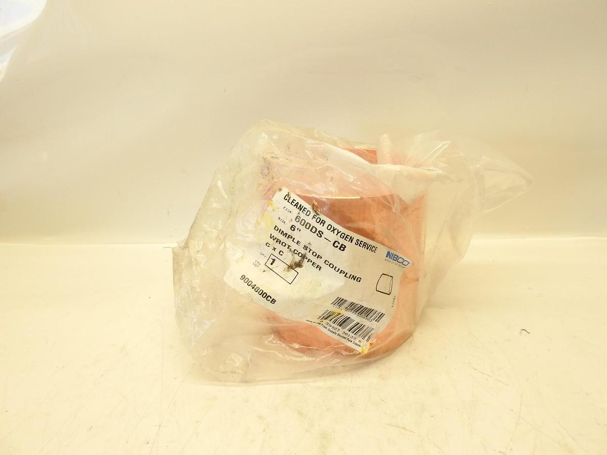 Nibco 6000DS-CB 6" 9004800CB Solder Pressure Copper Coupling