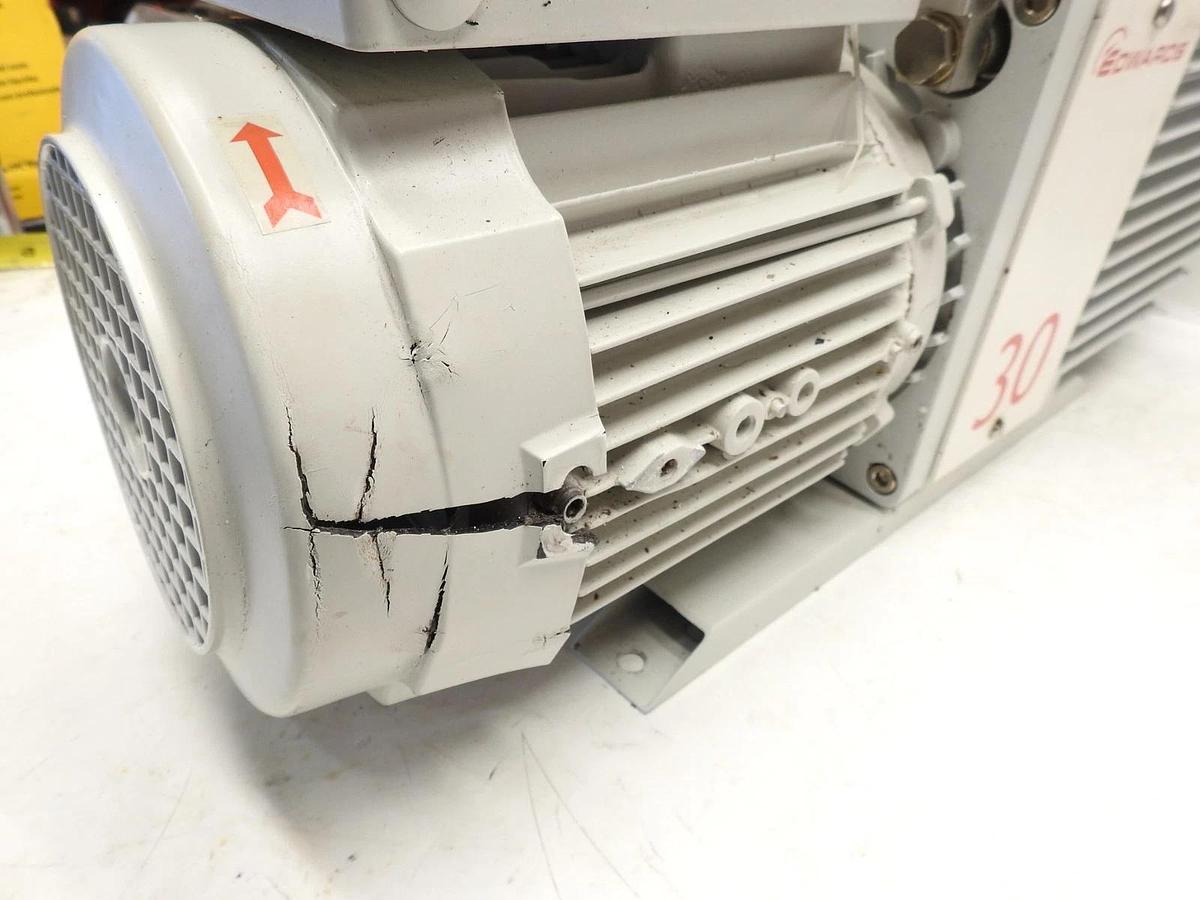 AS IS Edwards E2M30 Dual Stage Rotary Vane Vacuum Pump P/N A374-15-903