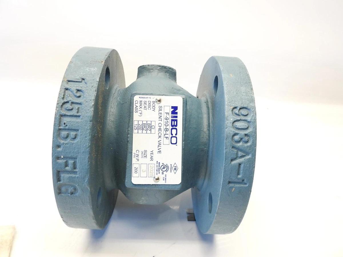 New Genuine Nibco F-910-B-LF Check Valve 3” Flanged