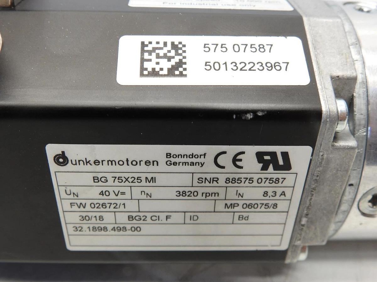 Dunkermotoren BG 75X25 MI Servo Motor  8857507587 3820rpm
