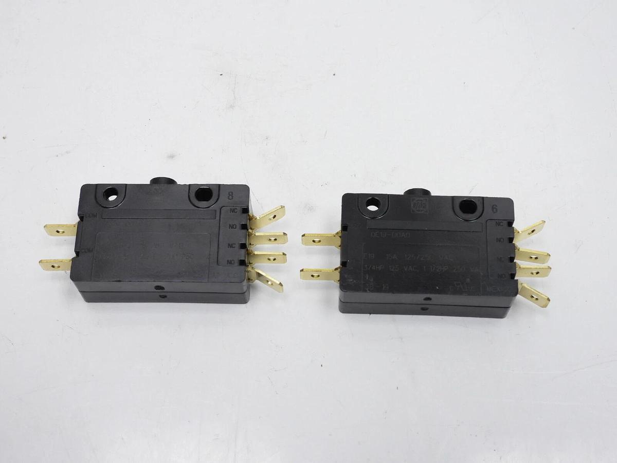 2Pk New ZF S-19E Pin Plunger Snap Action 15A Micro Switch E19-00A E1900A 0E19-00