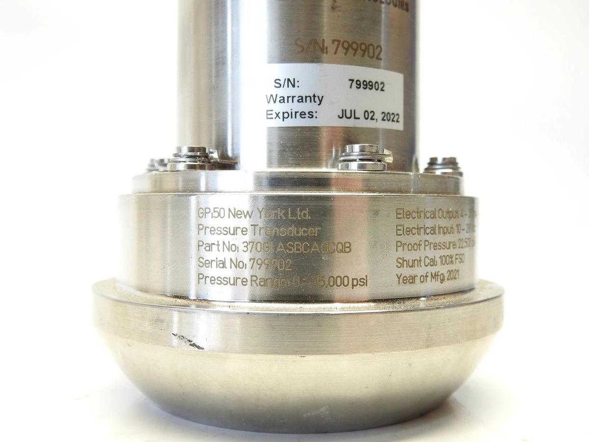 New GP:50 Weco Hammer Union Pressure Transducer Transmitter Model # 370ASBCA