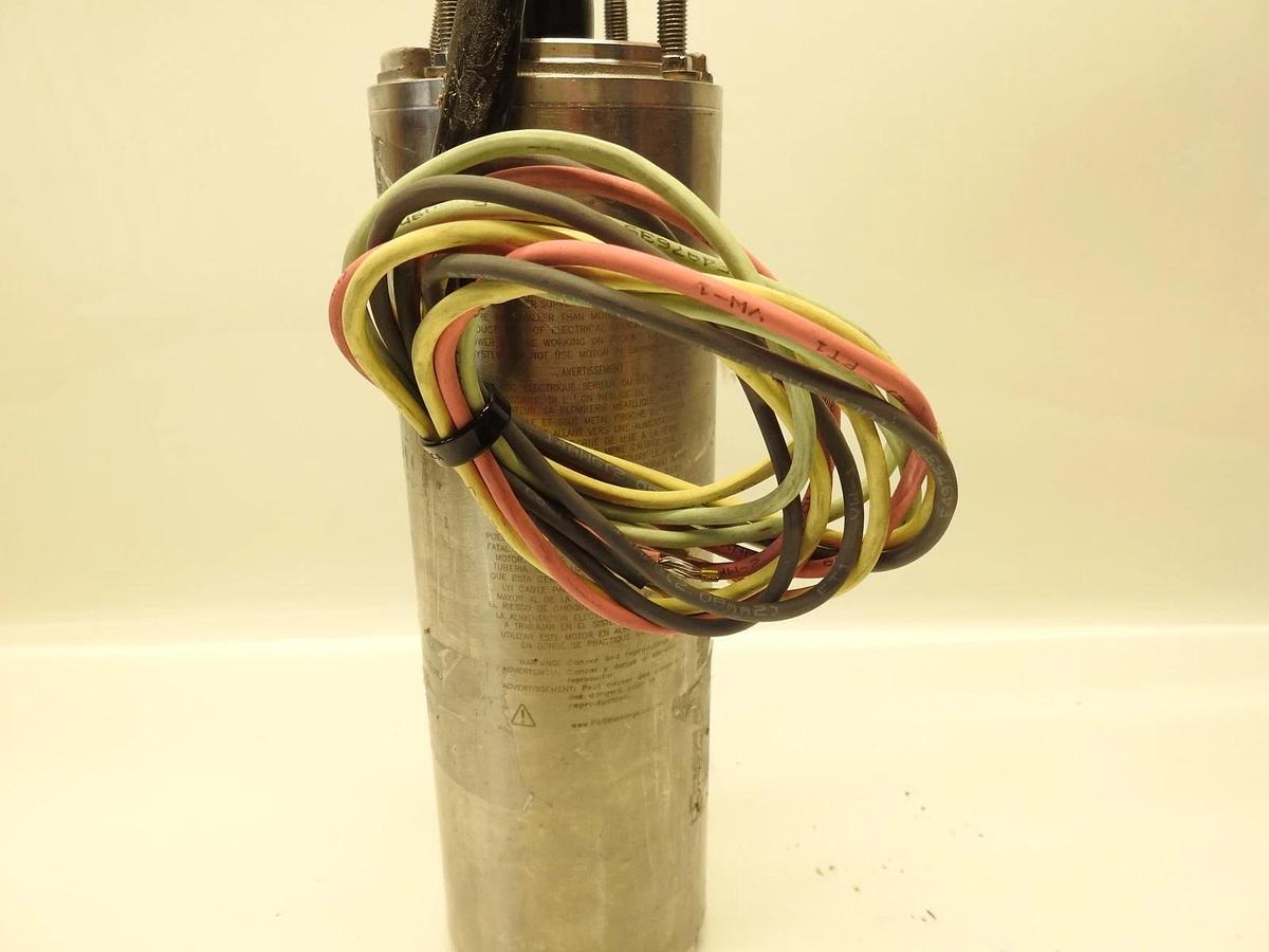Pentair P43B0015A3 Stainless Submersible 1.5HP Well Pump Motor 230V / 3-Wire 3PH