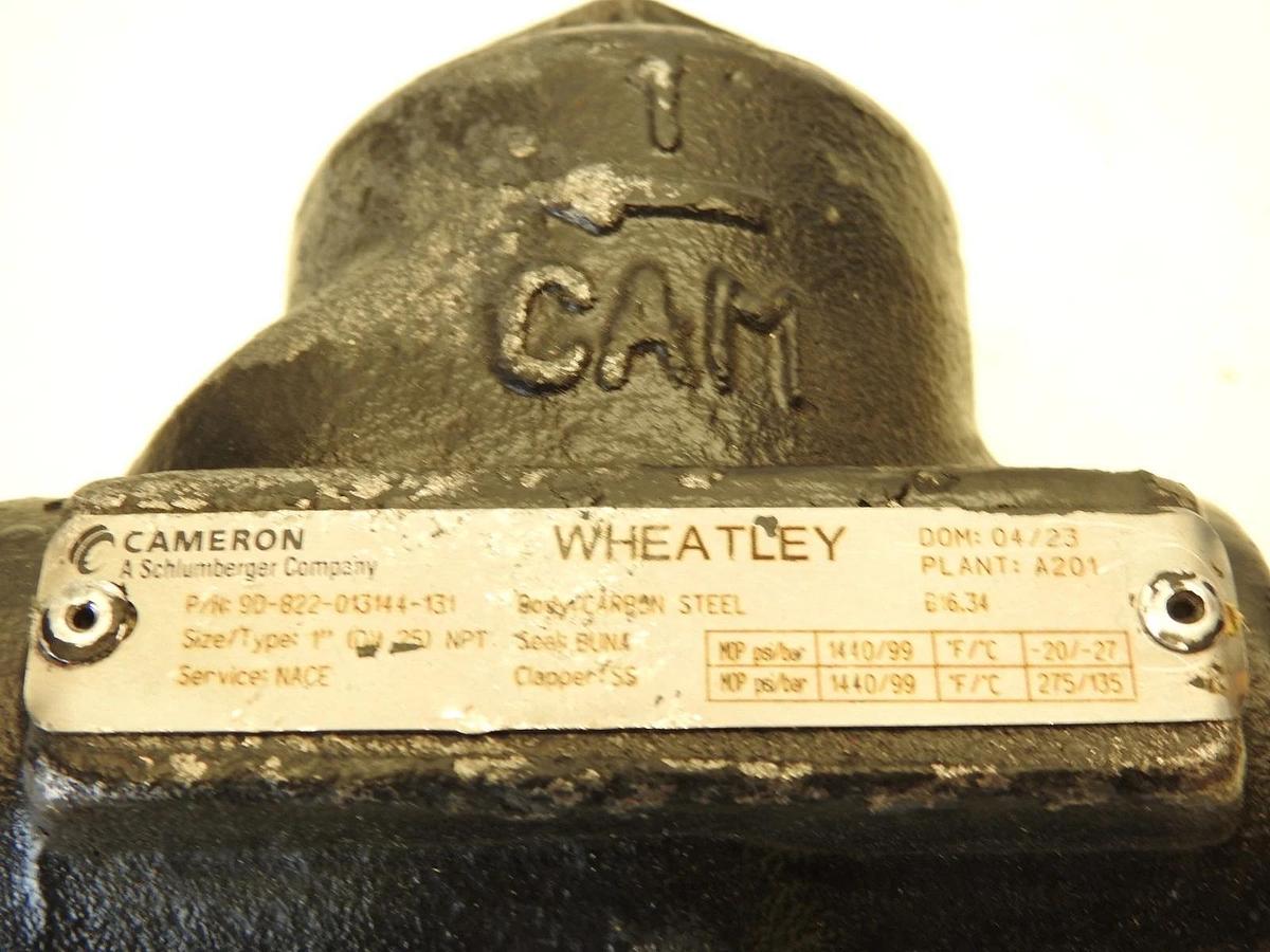 New Cameron Wheatley 822 Swing Check Valve 9D-822-013144-131